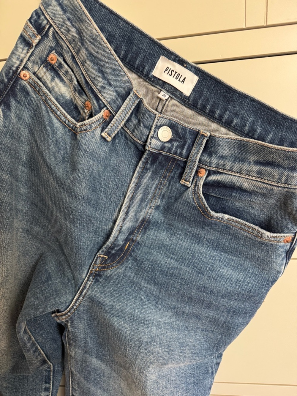 Pistola Charlie High Rise Straight Ankle Jeans- Size 26